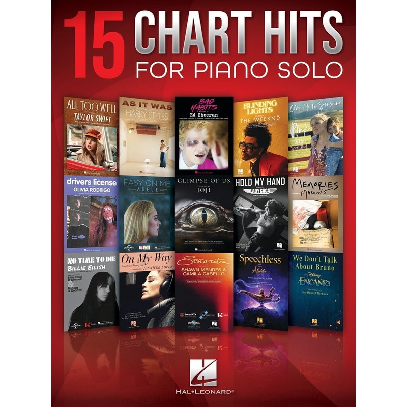 15 CHART HITS FOR PIANO SOLO