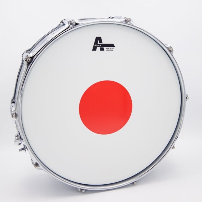 Attack Baron Coated Snare Batter 14 Red Dot