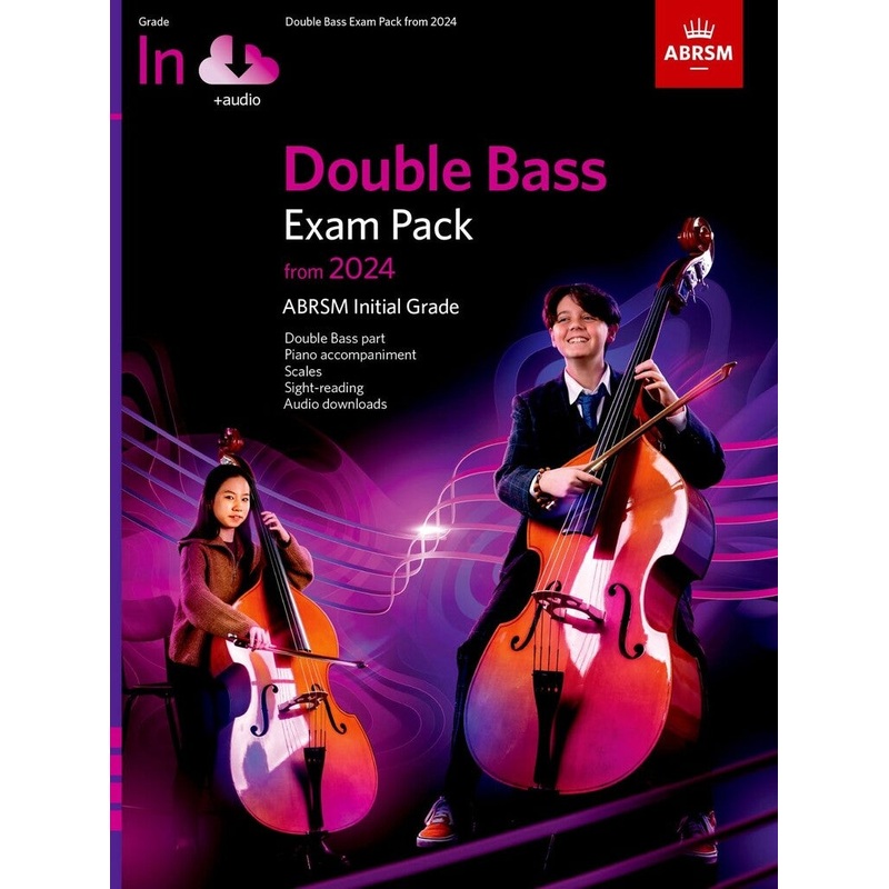 ABRSM Double Bass Exam Pack from 2024 Initial Grade