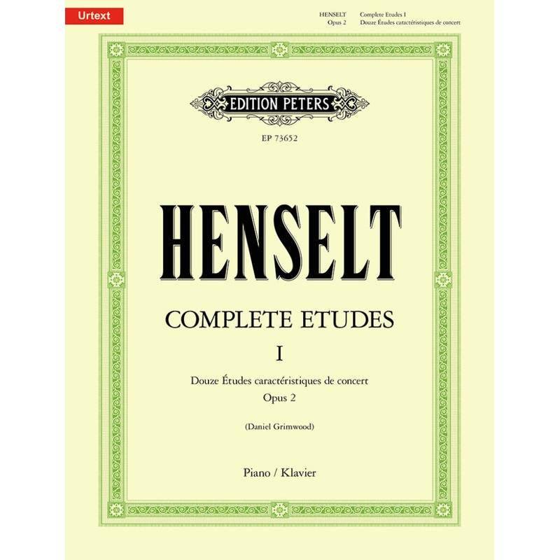 Henselt COMPLETE ETUDES I PIANO SOLO