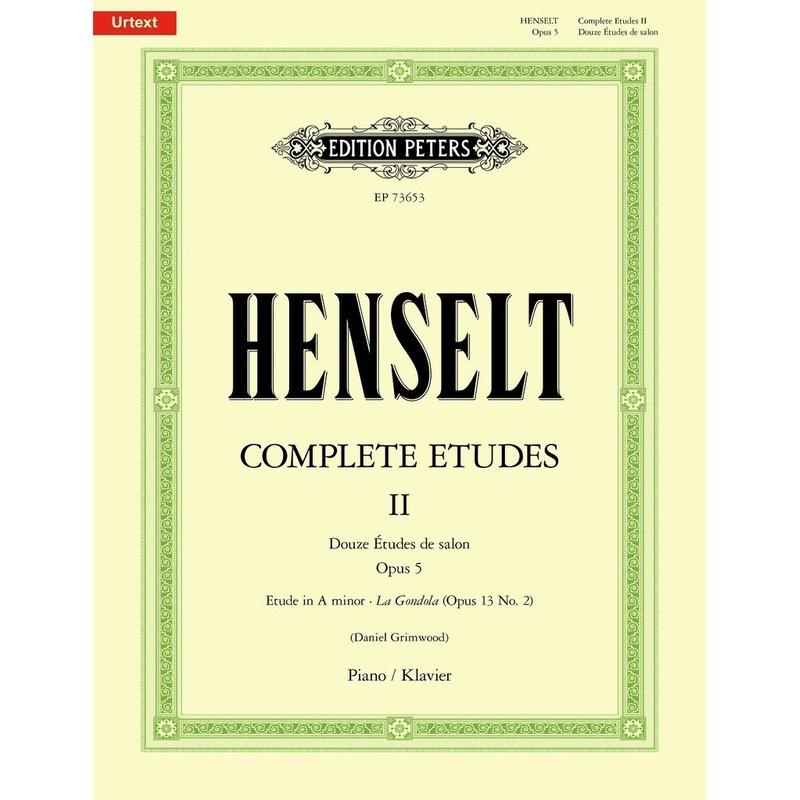 Henselt COMPLETE ETUDES II PIANO SOLO