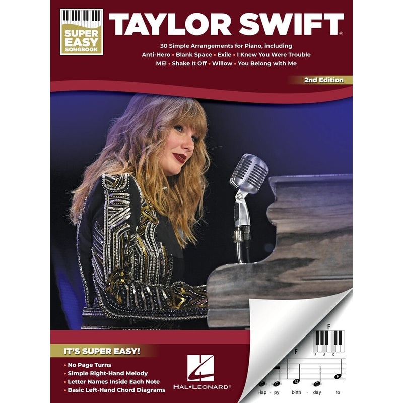 TAYLOR SWIFT SUPER EASY SONGBOOK VOCAL AND PIANO