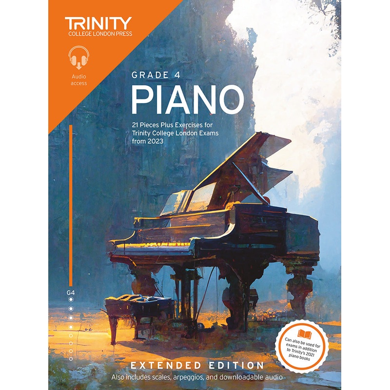 Trinity College Piano Grade 4 Exam Pieces Plus Exercises from 2023 Extended Edition