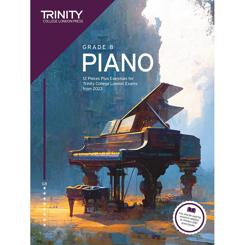 Trinity College Piano Grade 8 Exam Pieces Plus Exercises from 2023