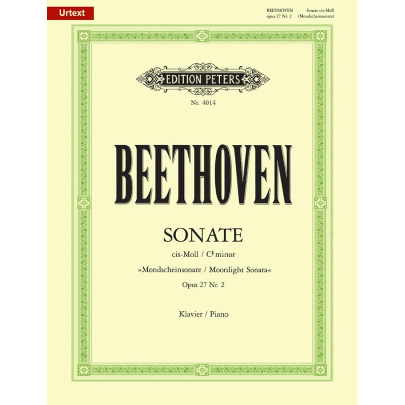 BEETHOVEN SONATA NO.14 OP.27 IN C SHARP MINOR 'MOONLIGHT