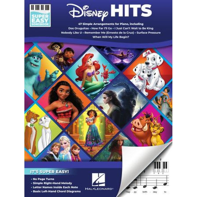 DISNEY HITS SUPER EASY SONGBOOK