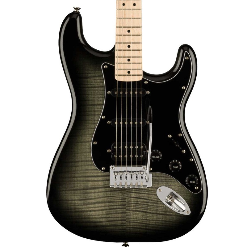 Squier Affinity Strat FMT HSS Trans Black