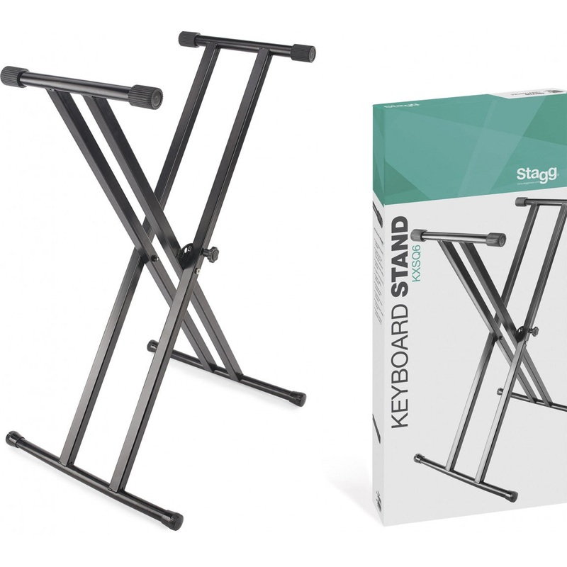 Stagg KXSQ6 Double Braced X Keyboard Stand