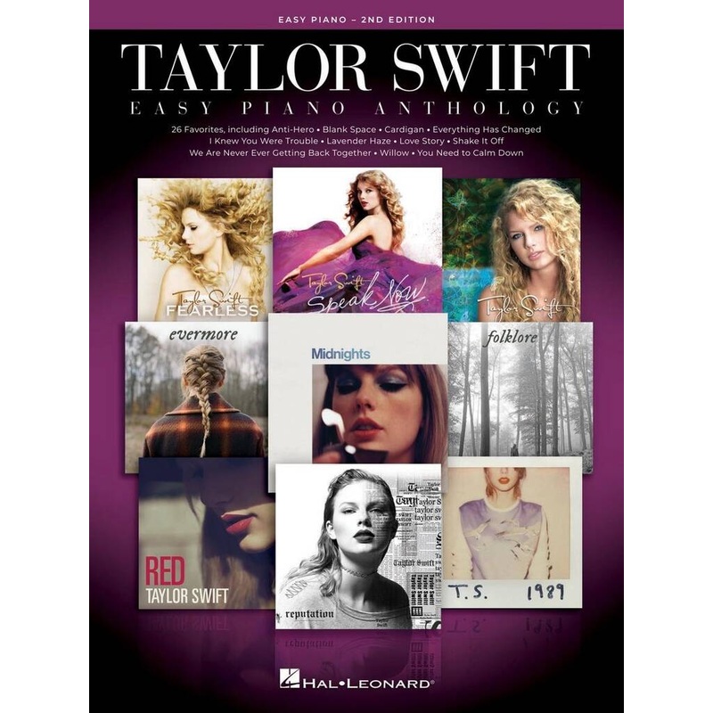 TAYLOR SWIFT EASY PIANO ANTHOLOGY