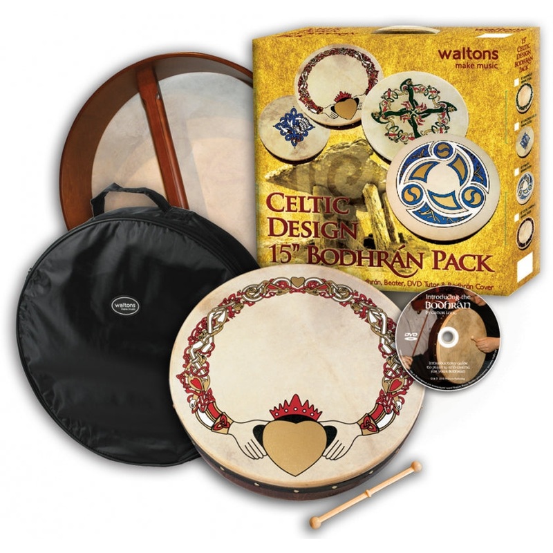 Waltons Bodhran 15" Claddagh
