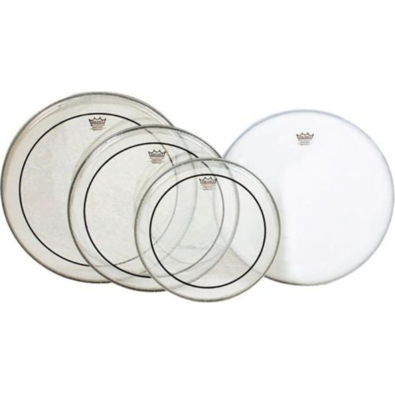 Remo Pinstripe Rock Clear Head Pack