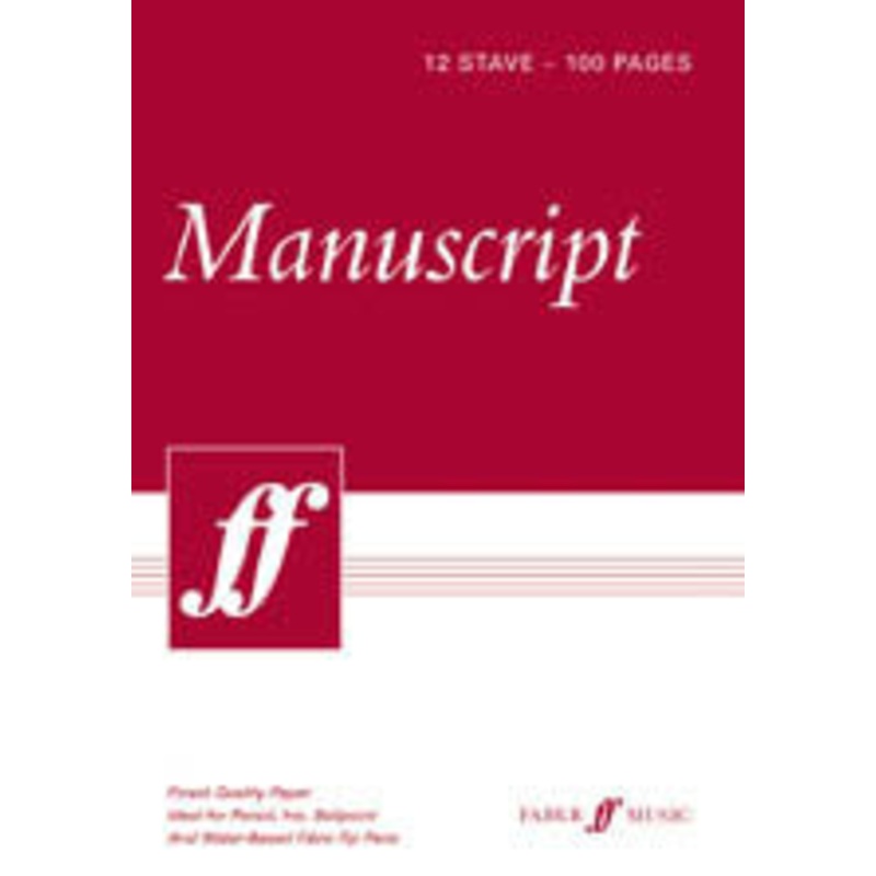 Manuscript Paper - 12 stave pad
