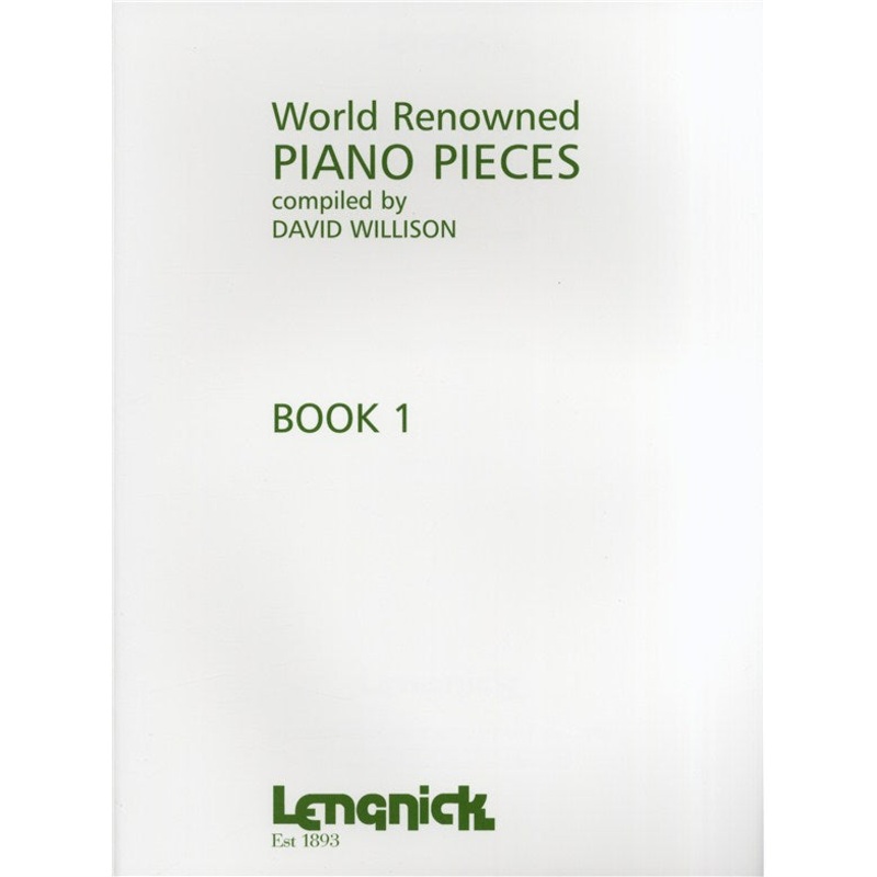 World Renowned Piano Pieces Book 1