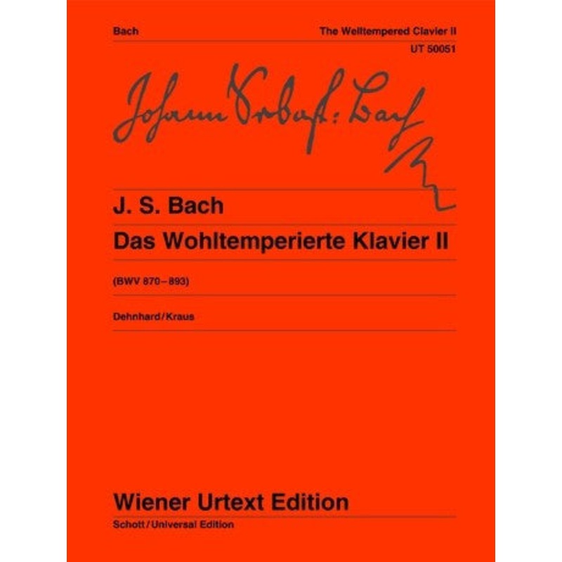 Bach The Well Tempered Clavier Book 2