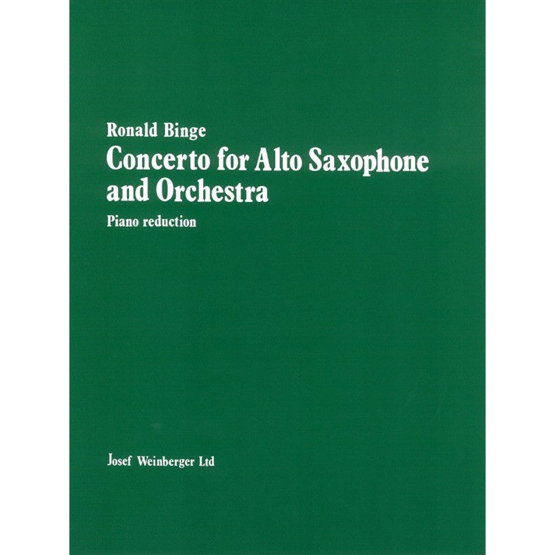 Binge Concerto For Alto Saxophone And Orchestra