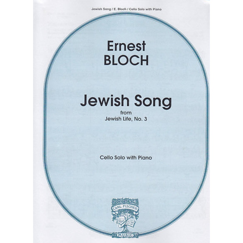 Bloch Jewish Song for Cello