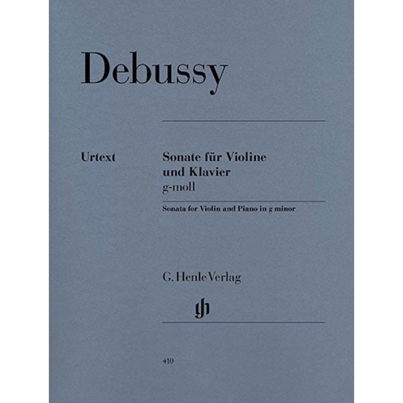 Debussy Sonata For Violin And Piano In G Minor