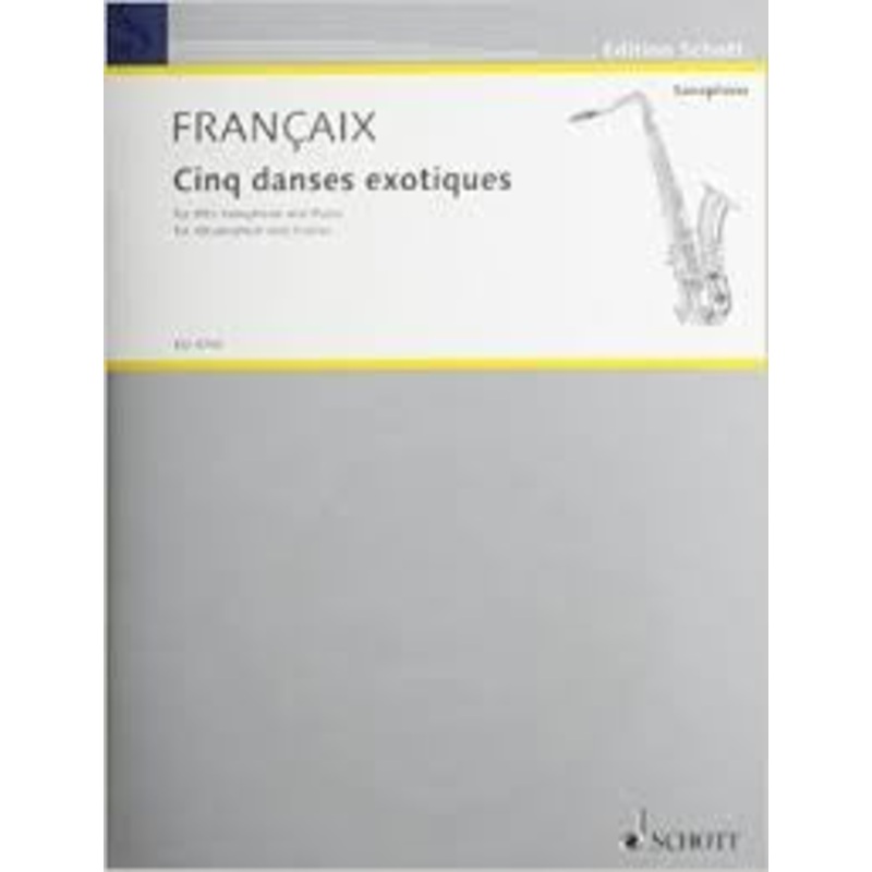 Francaix 5 Exotic Dances Saxophone