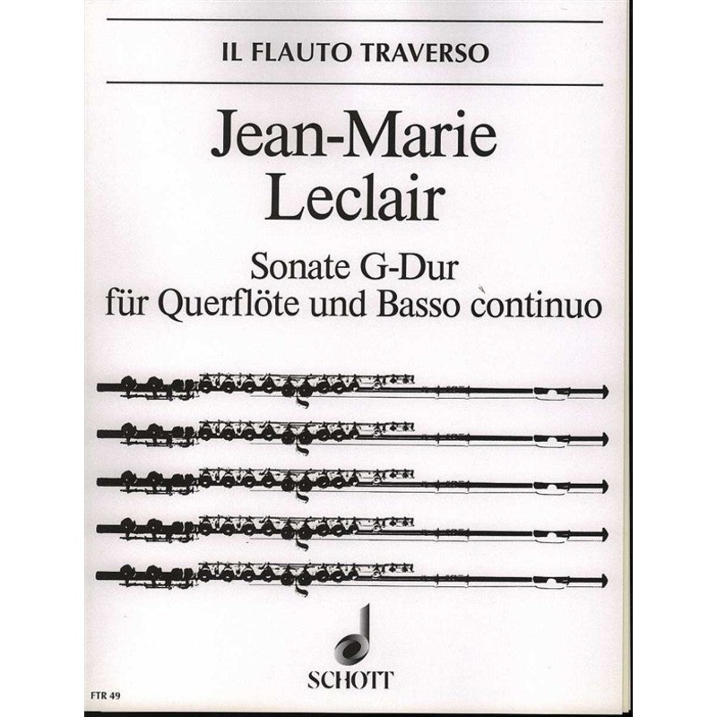 Leclair Sonata G Op. 9 No. 7 for Flute
