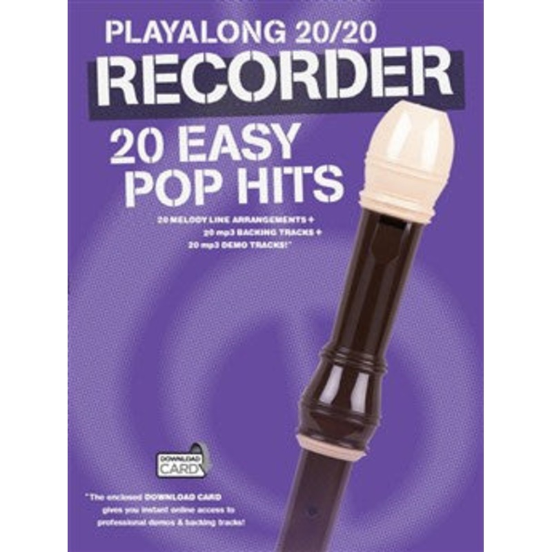 Playalong 20/20 Recorder  20 Easy Pop Hits