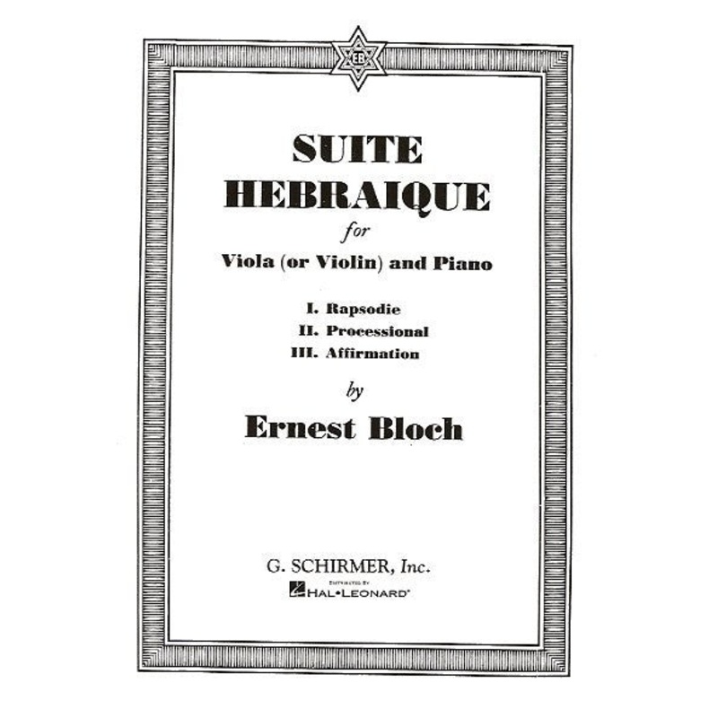 Bloch Suite Hebraique Viola