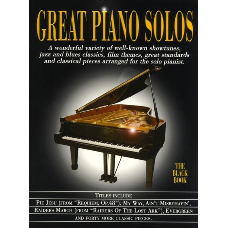 Great Piano Solos Black