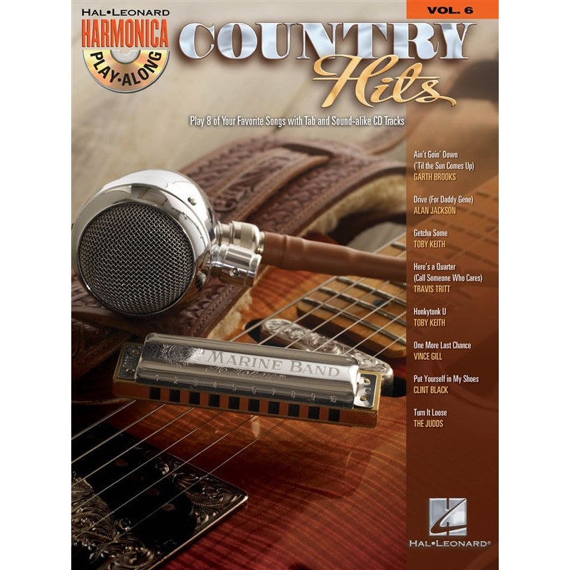 Harmonica Play-Along Volume 6 Country Hits