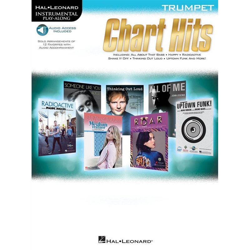 Instrumental Play Along Chart Hits Trumpet