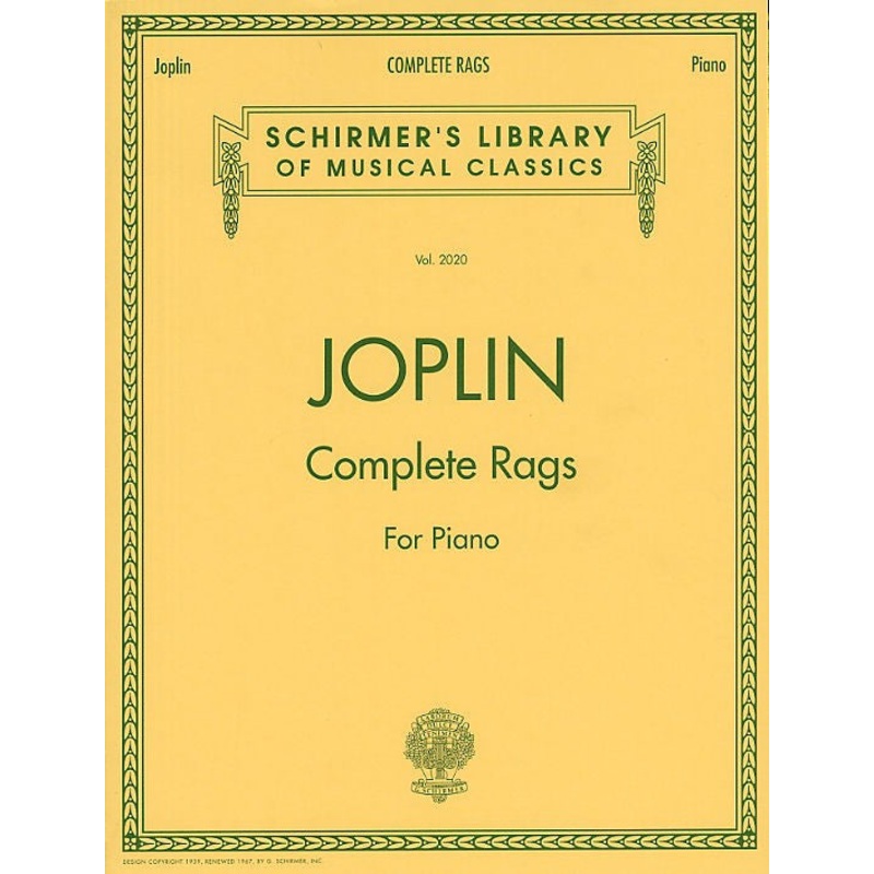 Joplin Complete Rags for Piano