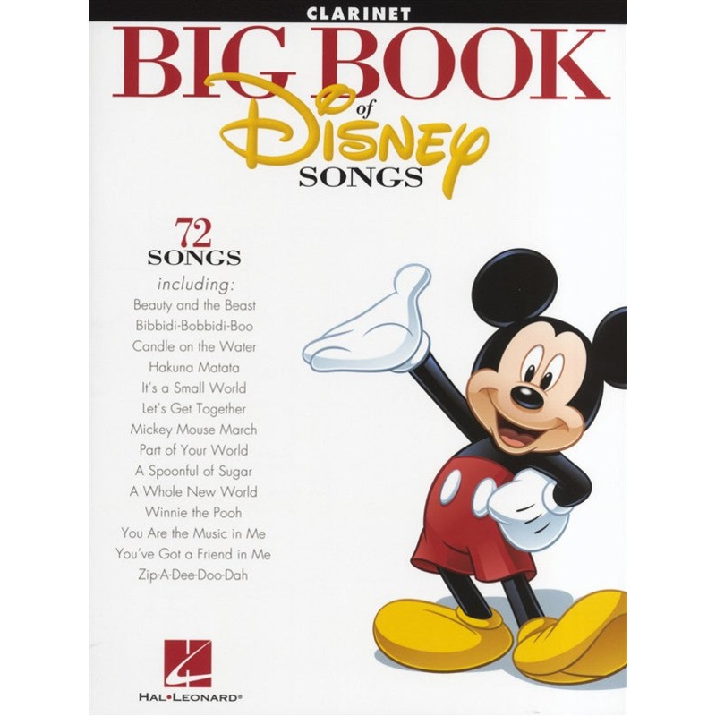 The Big Book Of Disney Songs Clarinet