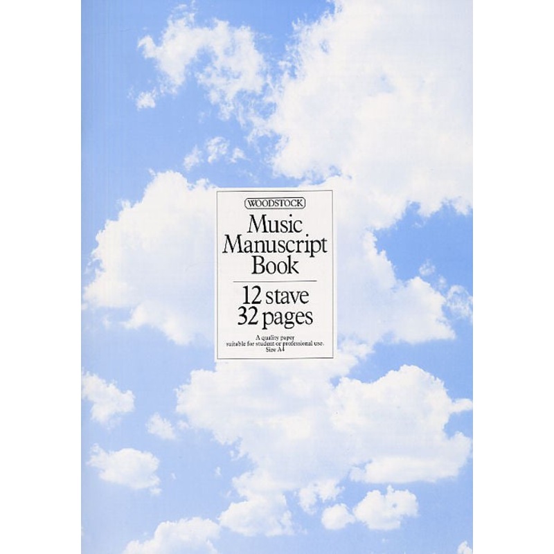 A4 12 Stave 32 page Manuscript Book