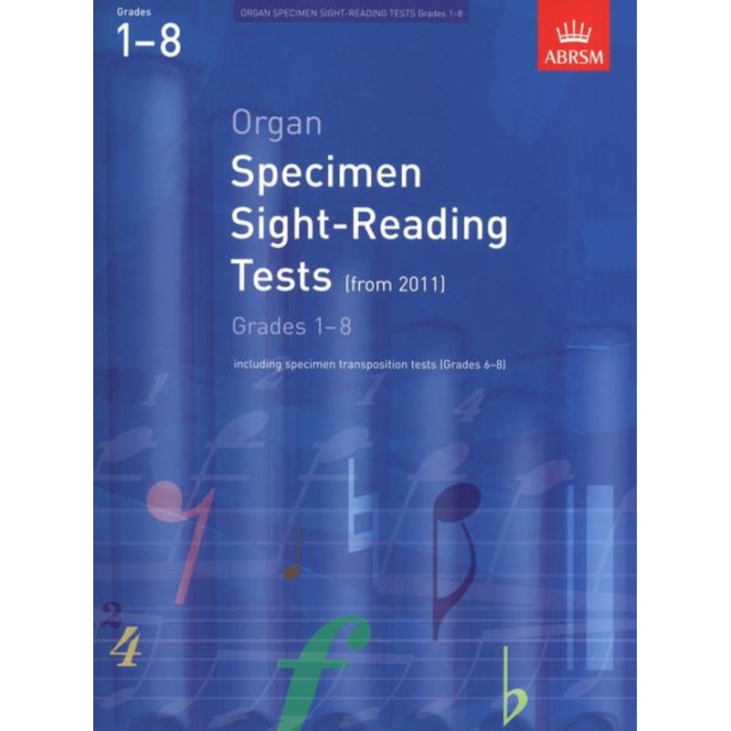 ABRSM Organ Specimen Sight-Reading Tests Grades 1-8