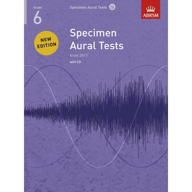ABRSM Specimen Aural Tests Grades 6 with 1 CD