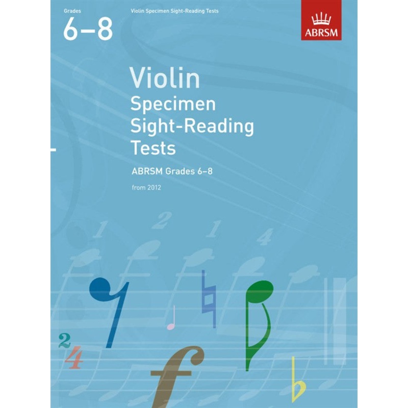 ABRSM Specimen Sight-Reading Tests Violin Grades 6-8 From 2012