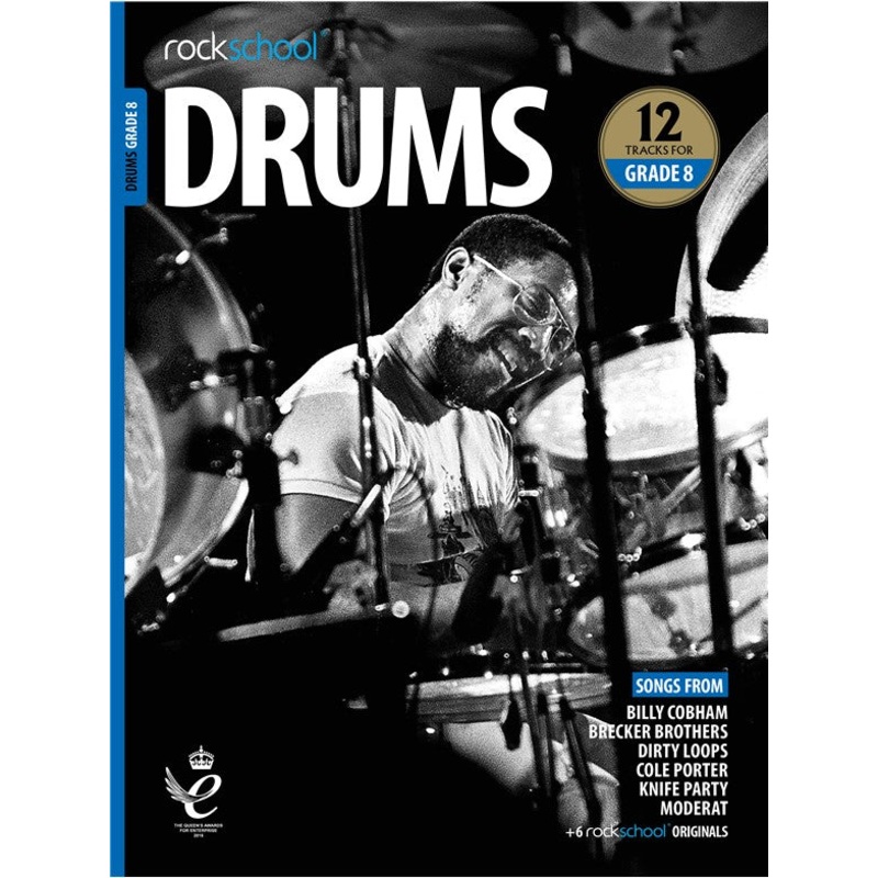 Rockschool Drums Grade 8 2018+ Book/Audio