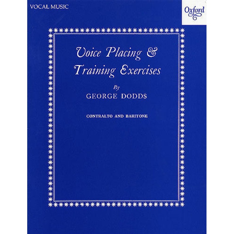 Voice Placing & Training Exercises - Contralto And Baritone