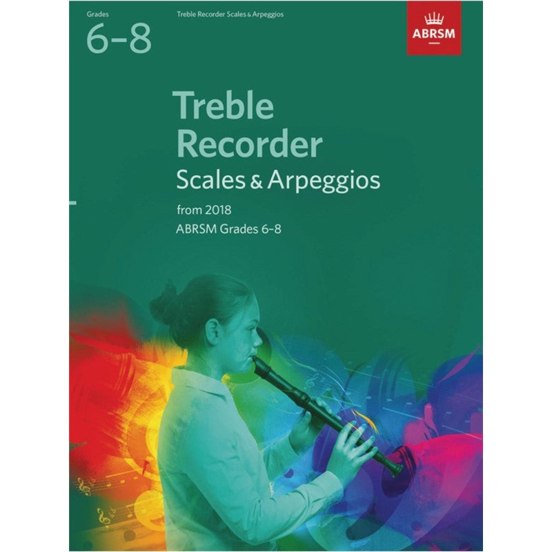 ABRSM Treble Recorder Scales & Arpeggios Grades 68 from 2018