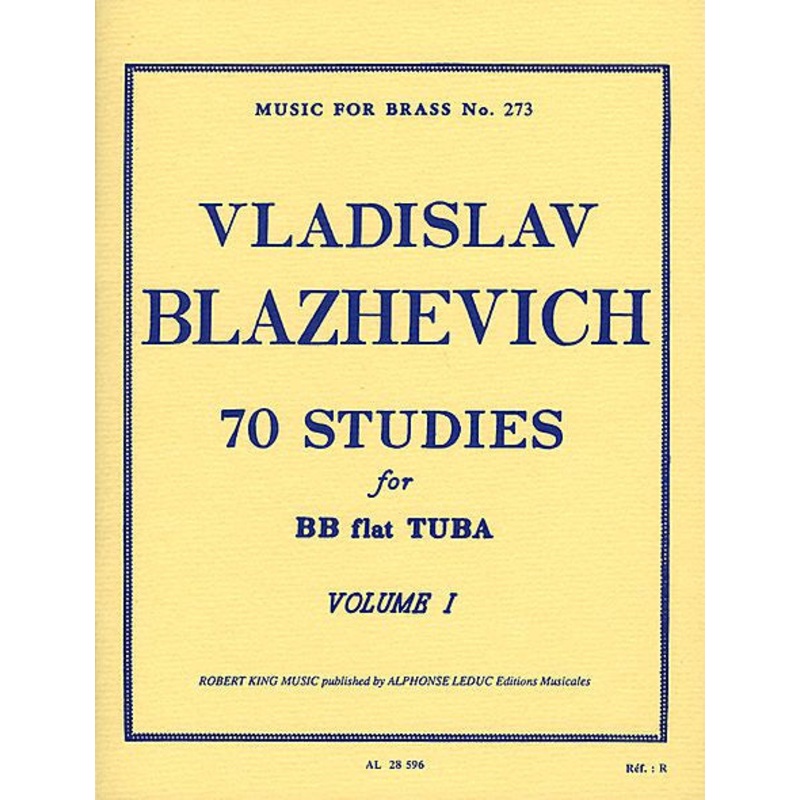 Blazhevich: 70 Studies For BB Flat Tuba Volume One