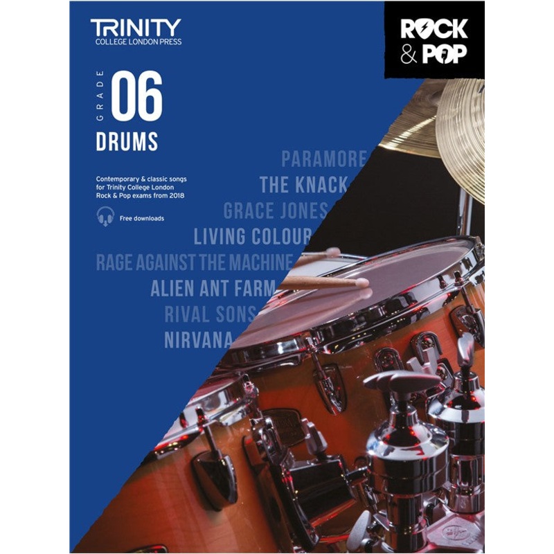 TRINITY ROCK & POP 2018 DRUMS GRADE 6