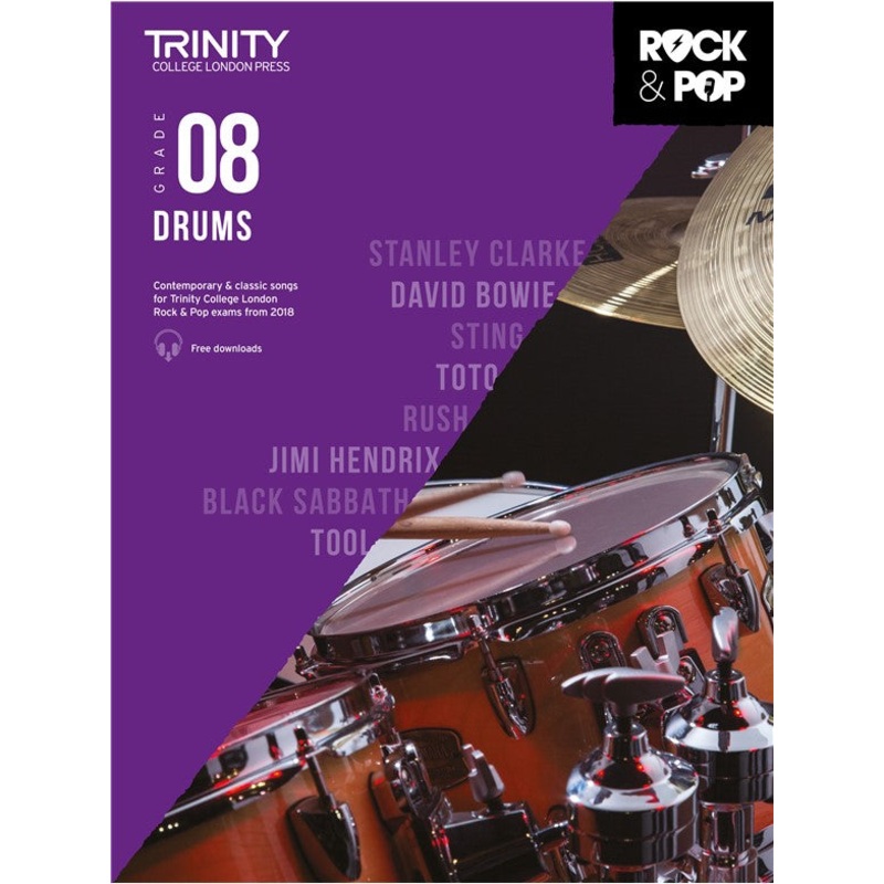 TRINITY ROCK & POP 2018 DRUMS GRADE 8