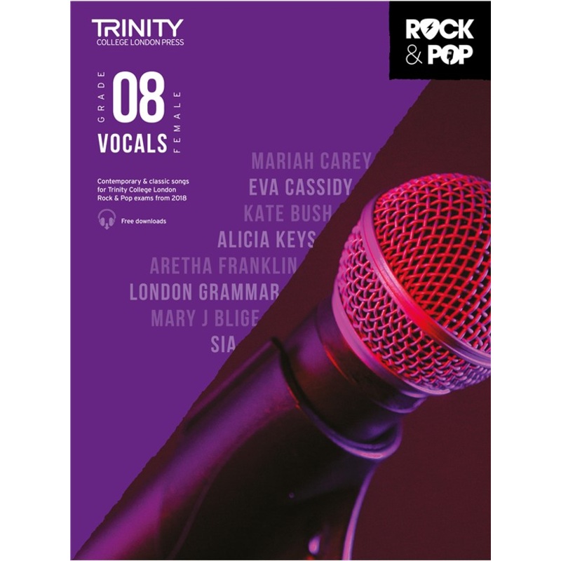 TRINITY ROCK & POP 2018 FEMALE VOCALS GRADE 8