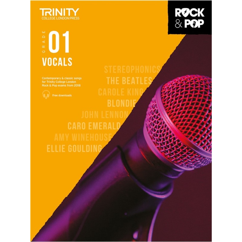 TRINITY ROCK & POP 2018 VOCALS GRADE 1
