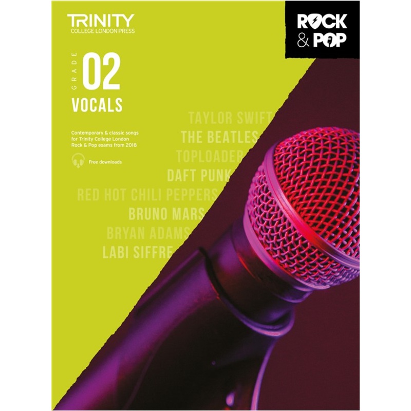 TRINITY ROCK & POP 2018 VOCALS GRADE 2