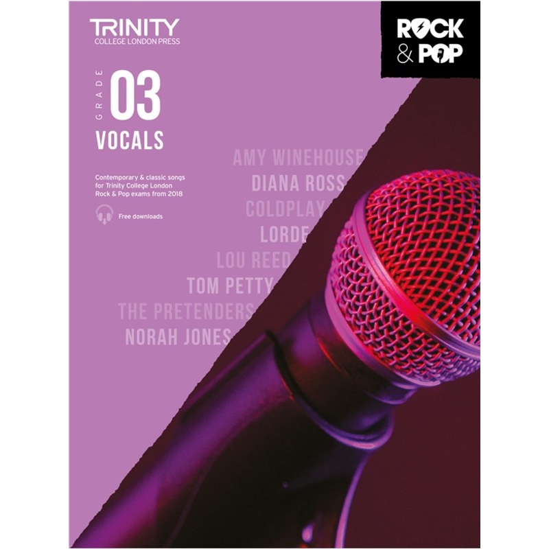 TRINITY ROCK & POP 2018 VOCALS GRADE 3