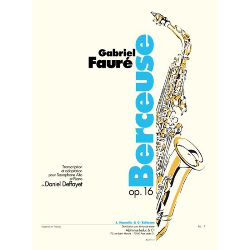 FAUR BERCEUSE OP.16 ALTO SAXOPHONE