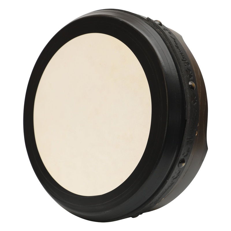 14"X4" EBONY BODHRAN TUNABLE T-BAR DEEP TUNE