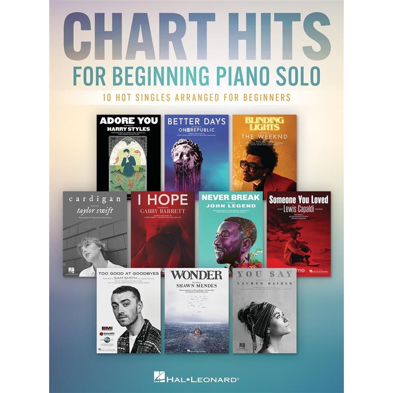 CHART HITS FOR BEGINNING PIANO SOLO