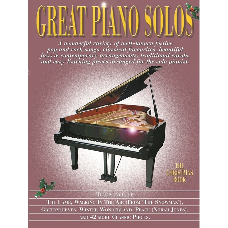 GREAT PIANO SOLOS THE CHRISTMAS BOOK