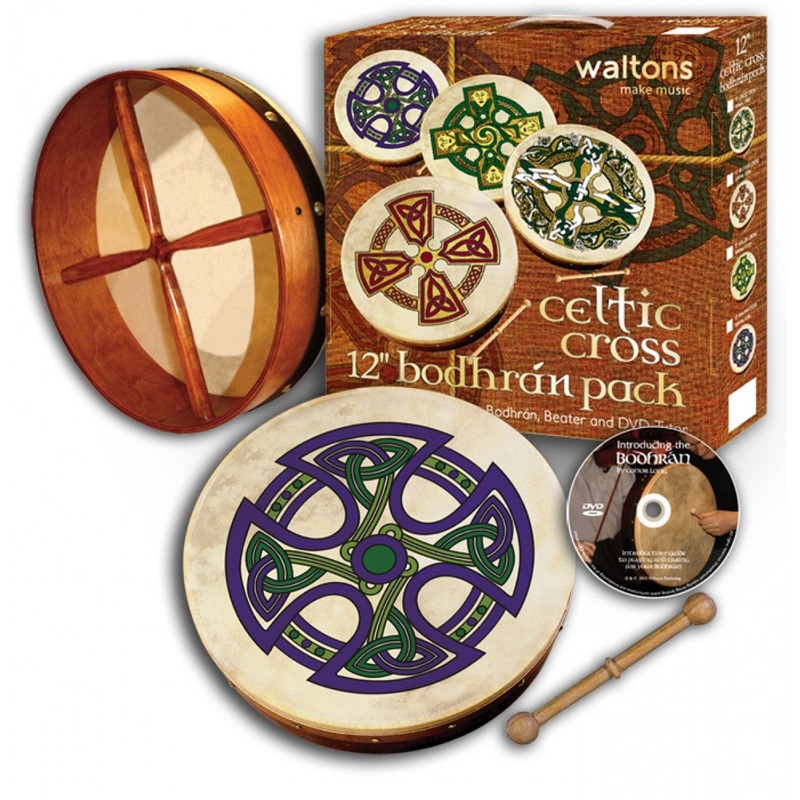 Waltons Bodhran Pack 12" Fanore Cross