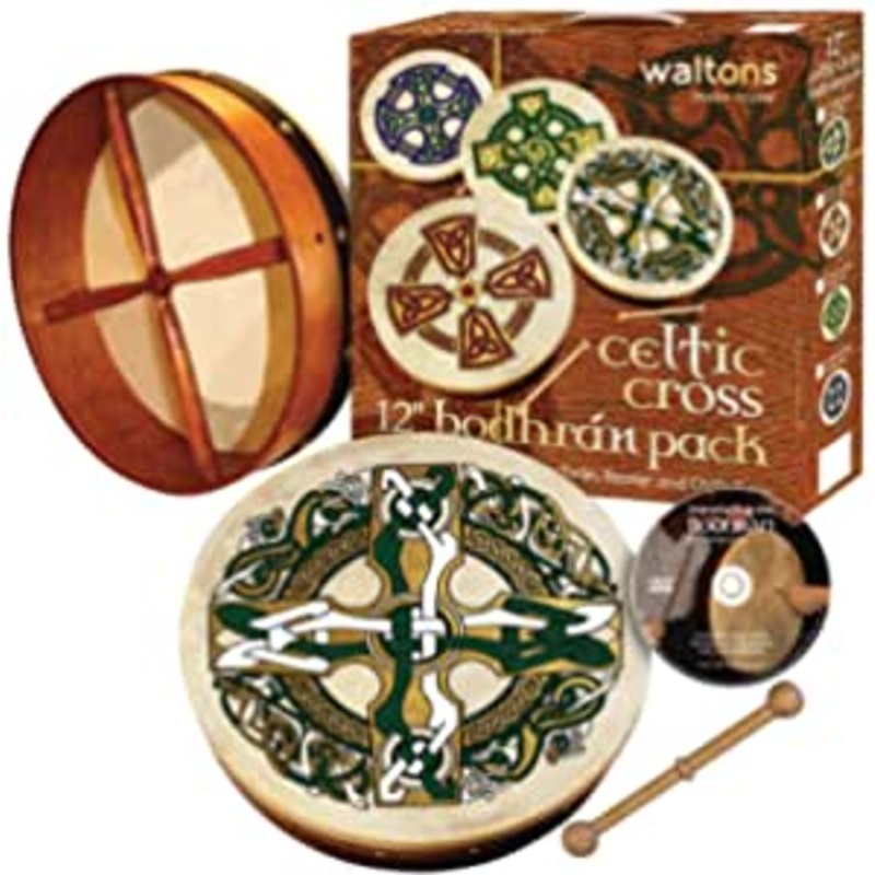 Waltons Bodhran Pack 12" Gaelic Cross